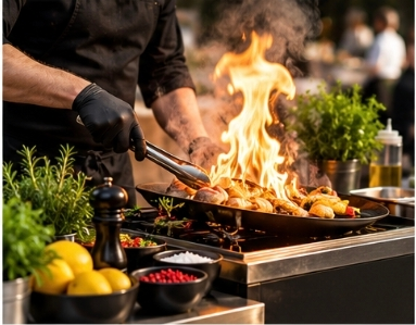 Live cooking